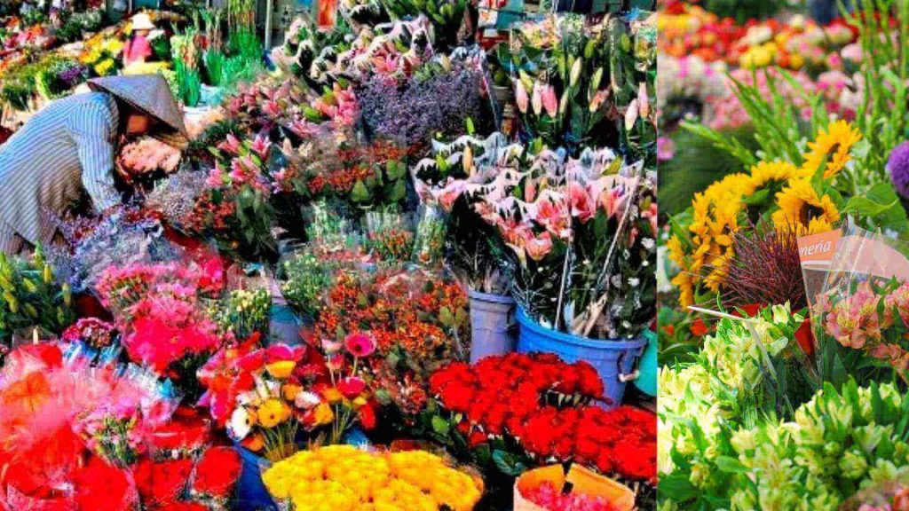 chợ hoa đa dạng chủng loại
